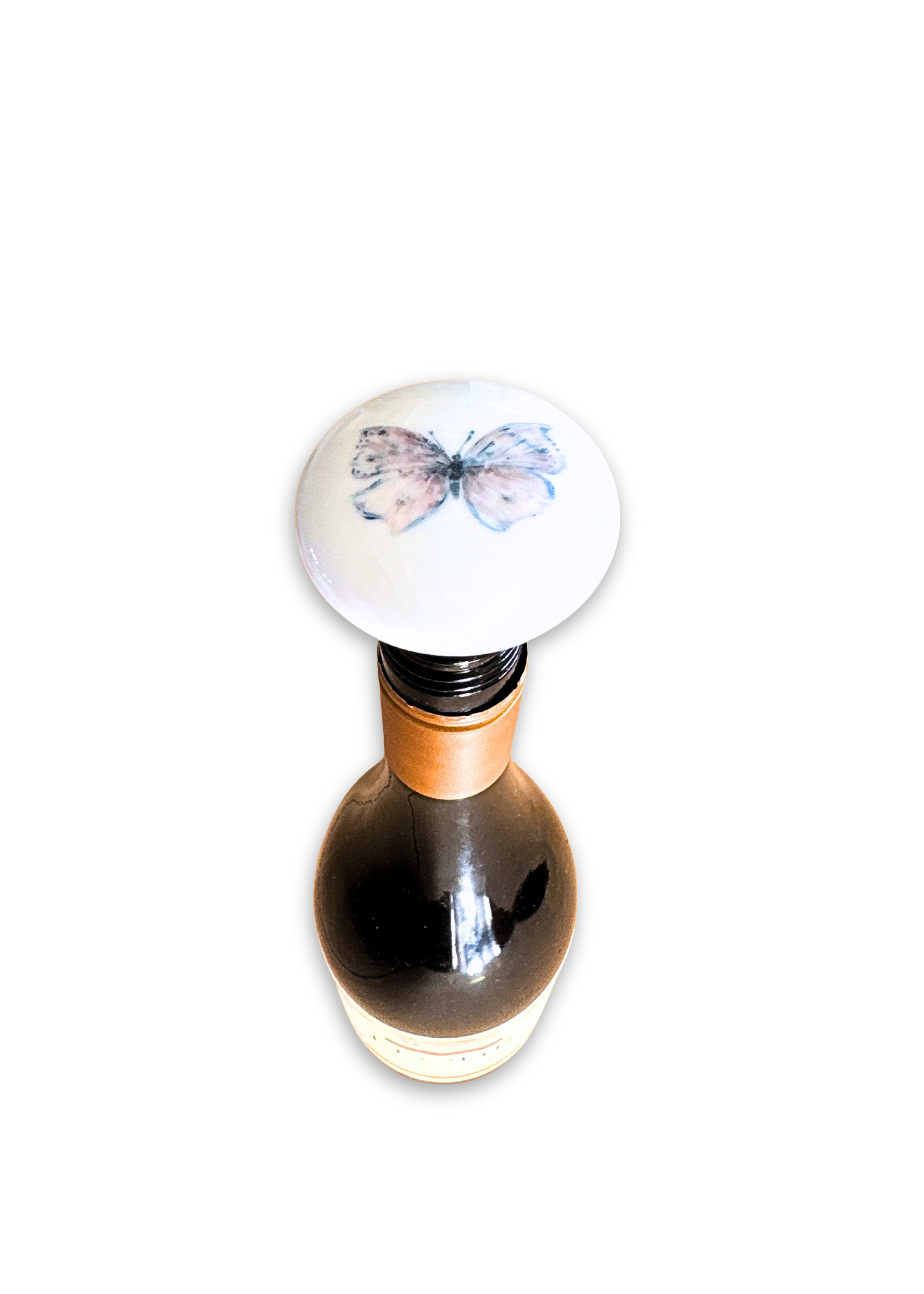 Butterfly Porcelain Wine Cork Stopper