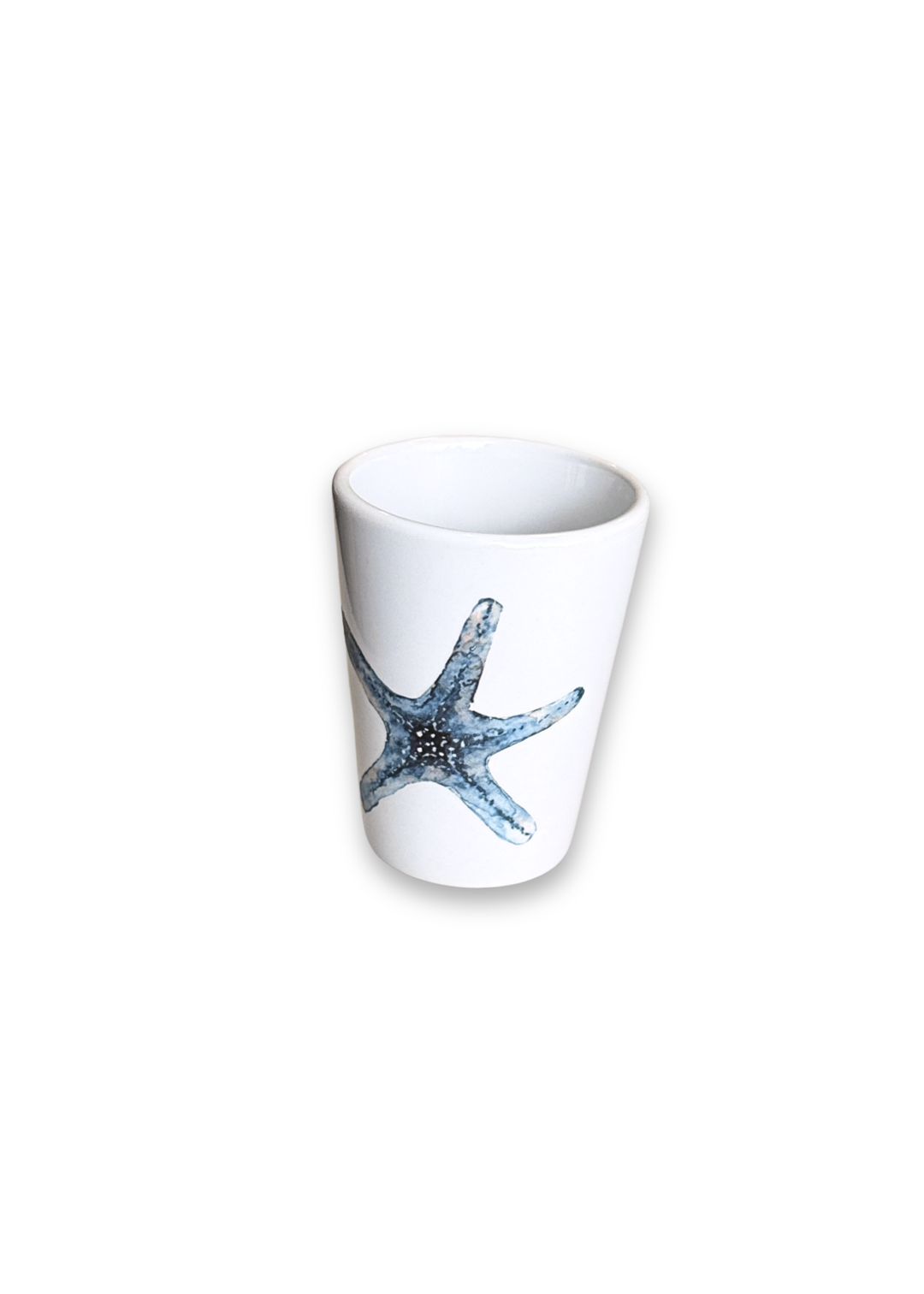 Coastal Starfish Porcelain Ceramic Shot Glass