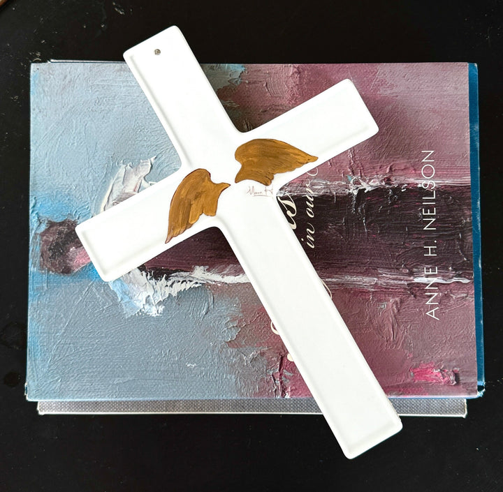 Angel Wings Cross Wall Decor