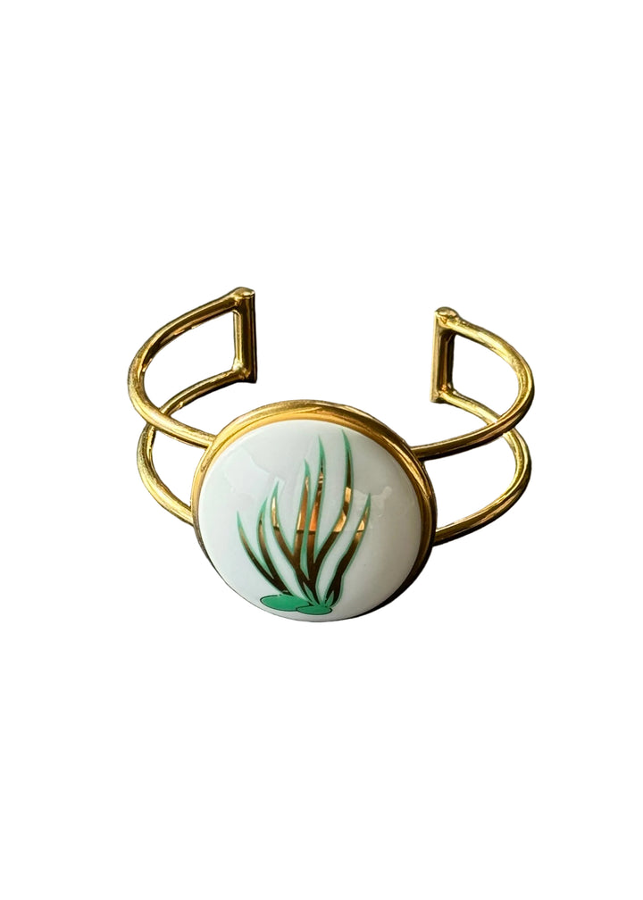Coral Gold Cuff Bracelet – Coastal Inspired Statement Jewelry