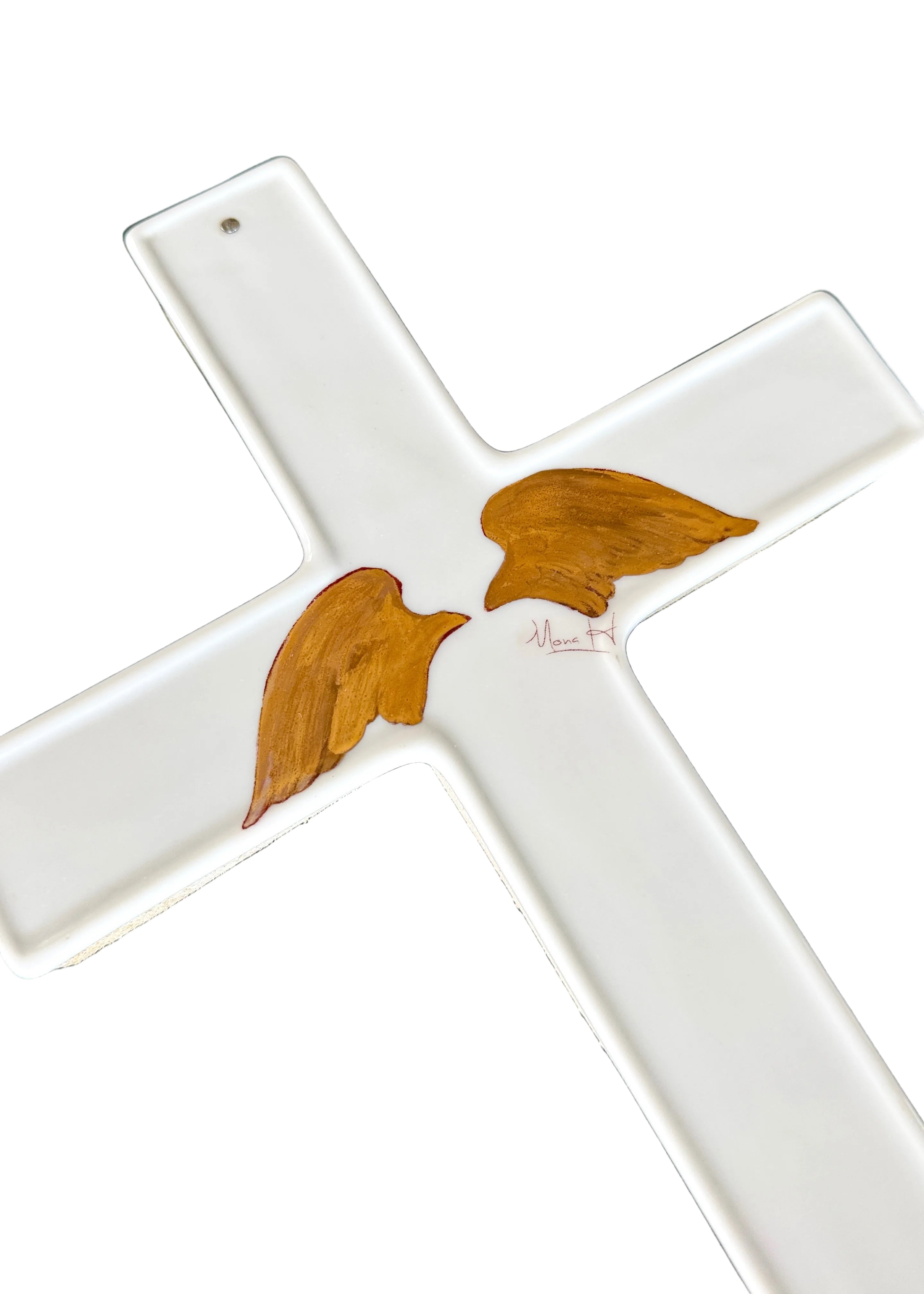 Angel Wings Cross Wall Decor