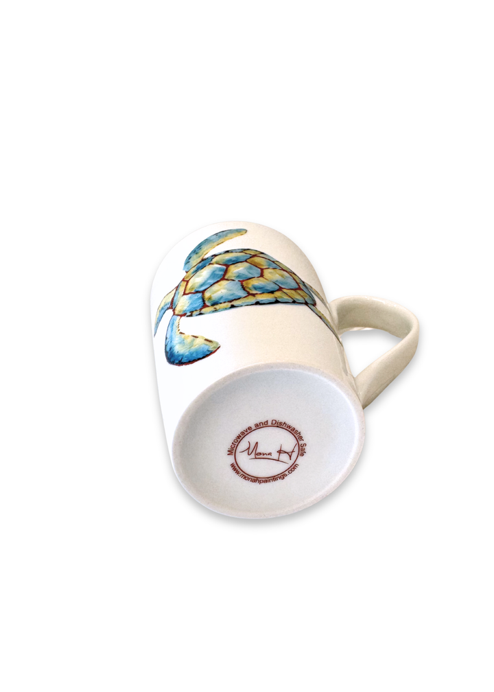 Coastal Seaturtle Porcelain Mug