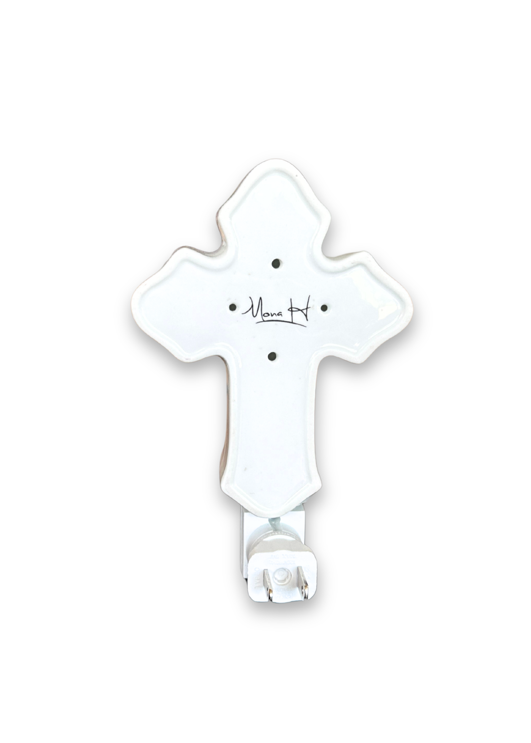 Seahorse Porcelain Cross Night Light