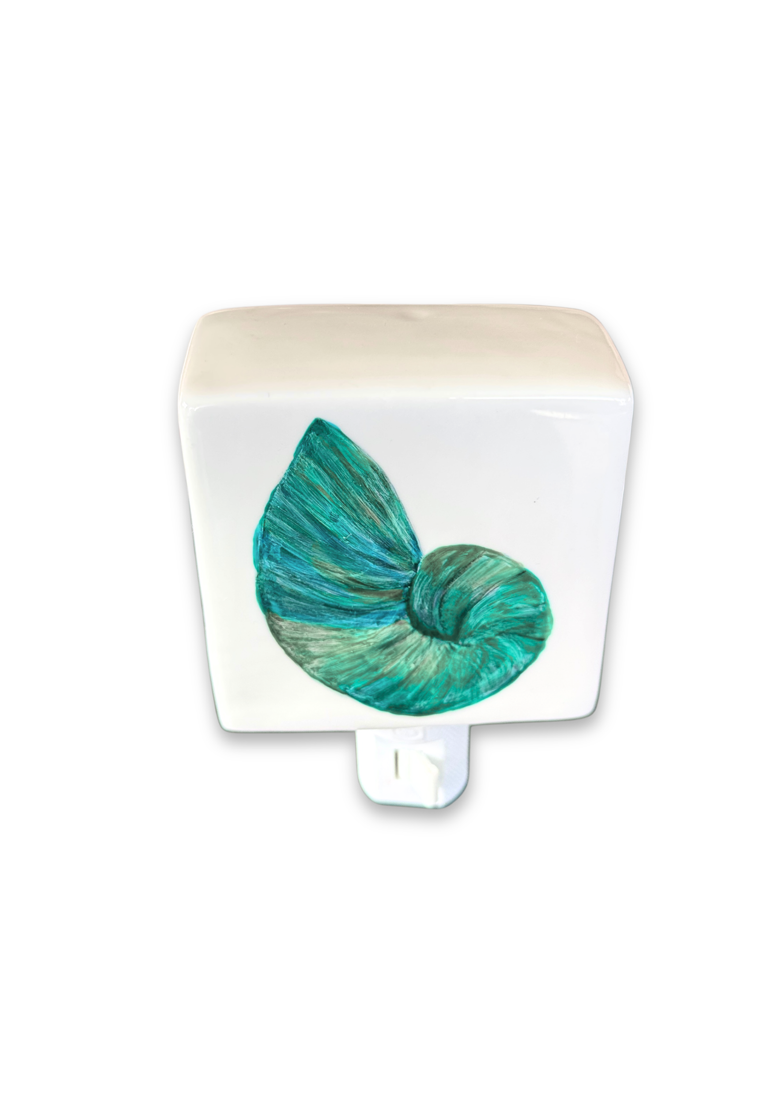 Shell Porcelain Nightlight Green Turquoise