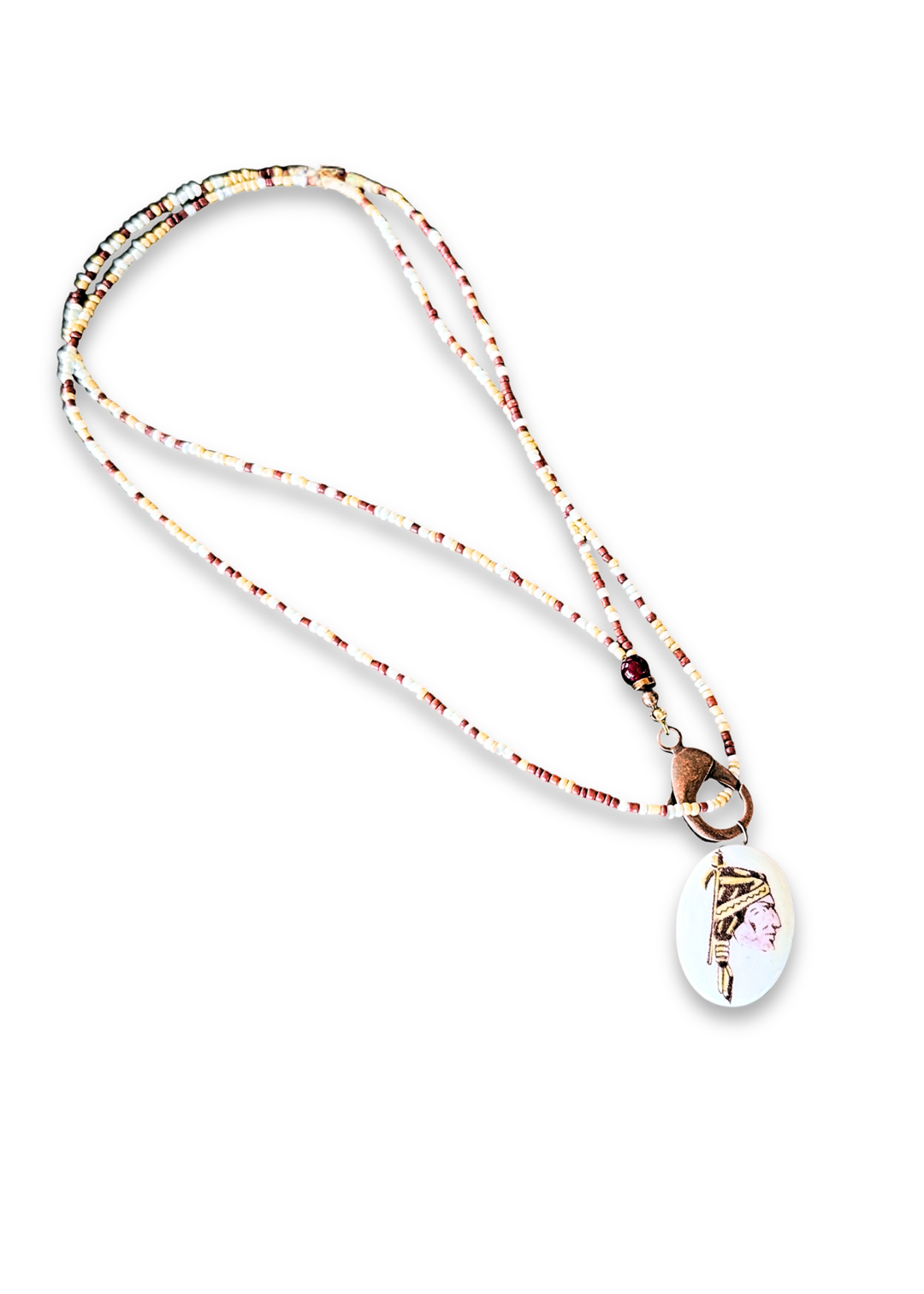 FSU Seminole Double Wrap Beaded Necklace