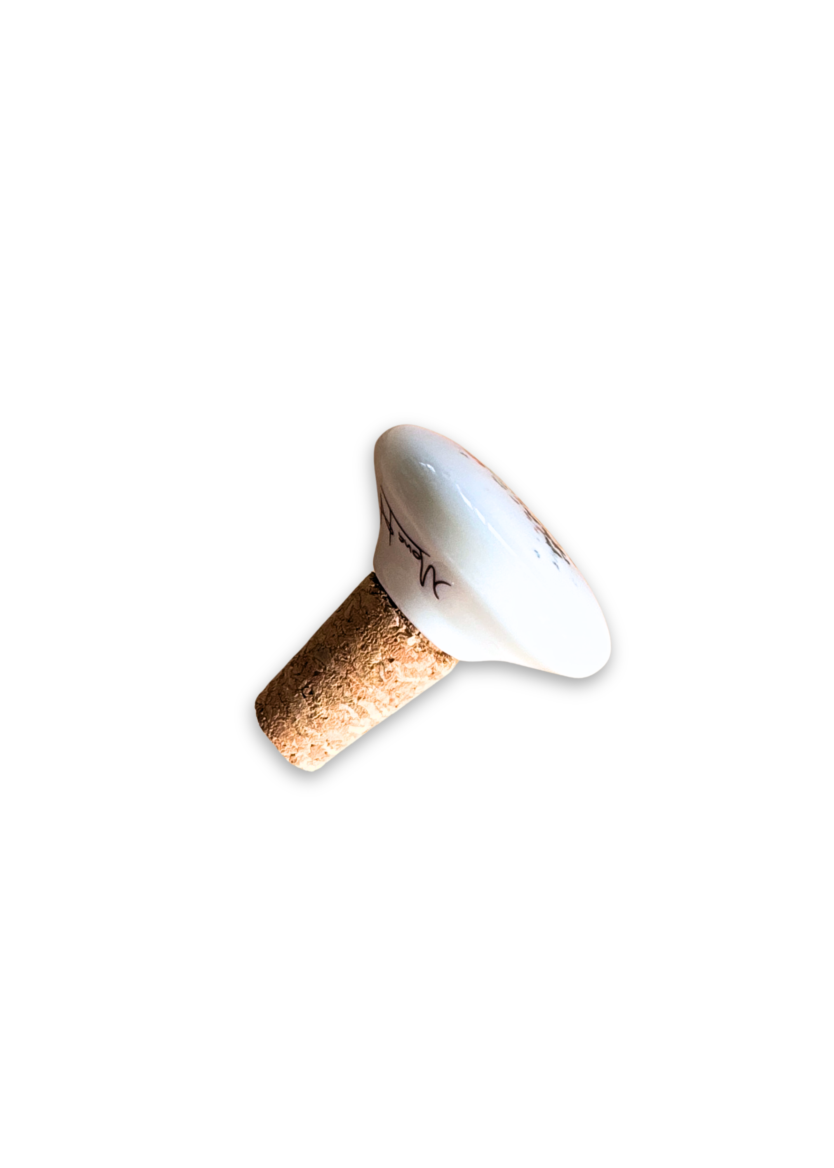 Butterfly Heart Porcelain Ceramic Wine Cork Stopper