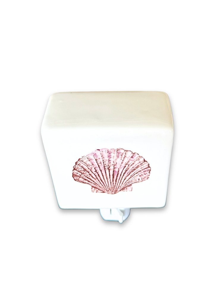 Coastal Pink Shell Porcelain Nightlight