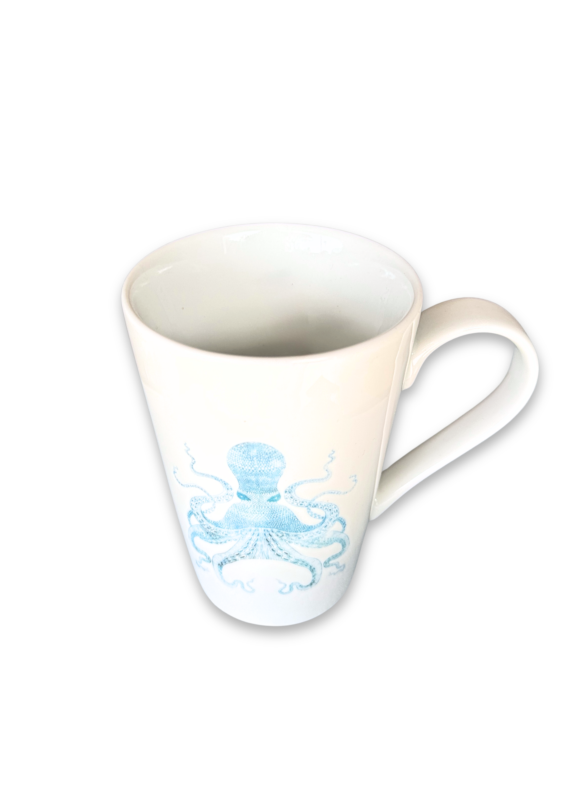 Blue Octopus Porcelain Coffee Mug | Coastal Coffee Moments by MadebyMonaH