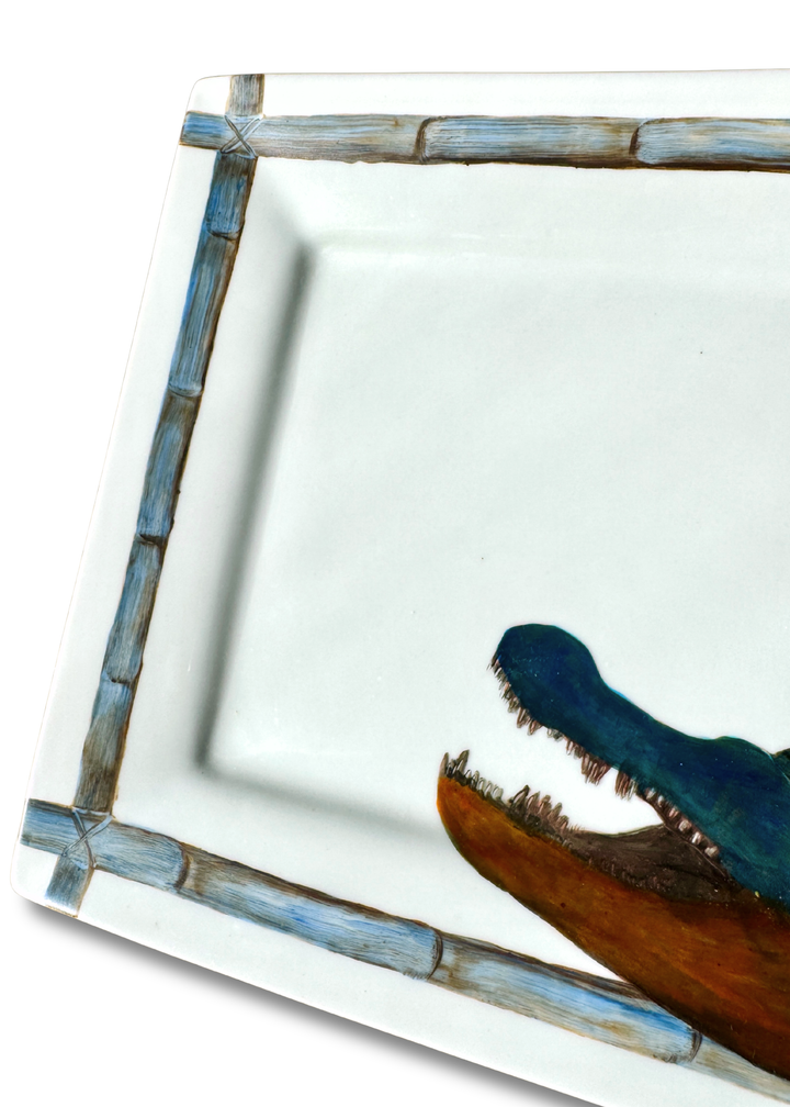 Florida Gator Game Day Bamboo Square Serving Platter