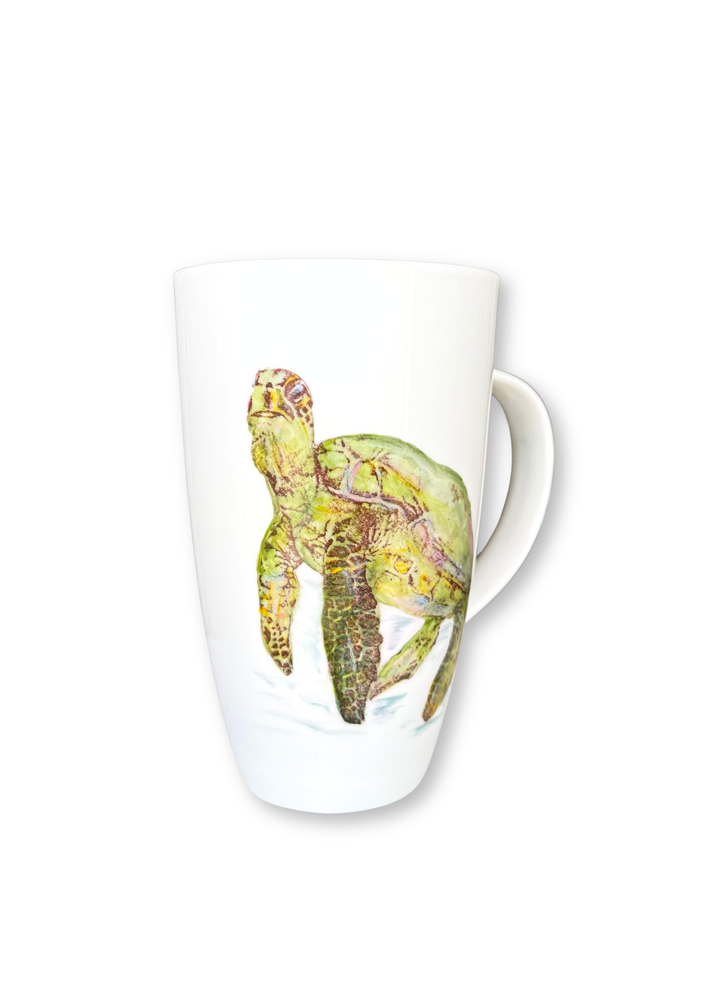 Coastal Sea Turtle Porcelain Mug
