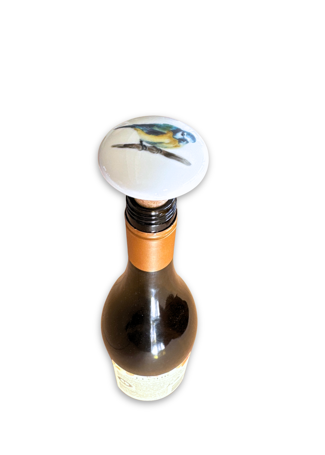 Bluebird Porcelain Ceramic Wine Cork Stopper Barware