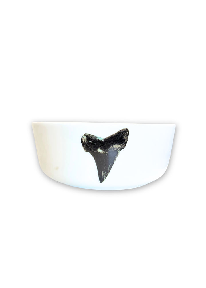 Shark Tooth Porcelain White Bowls