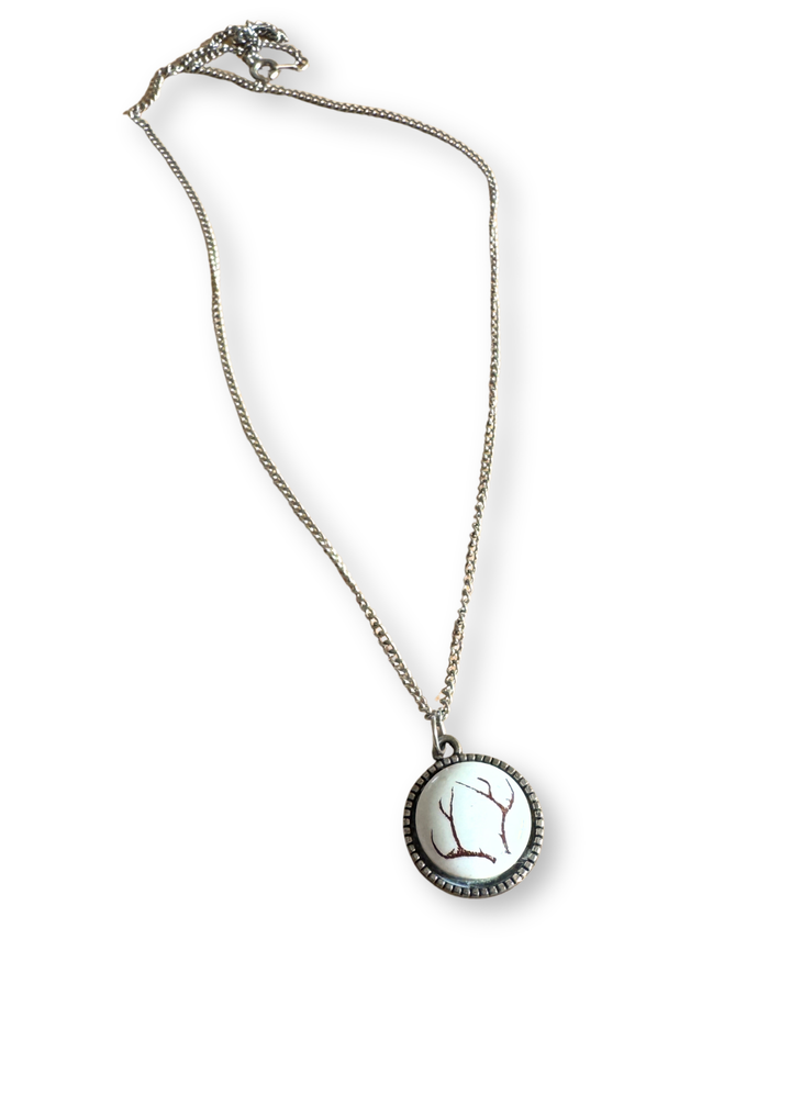 Antler Porcelain Pendant Necklace