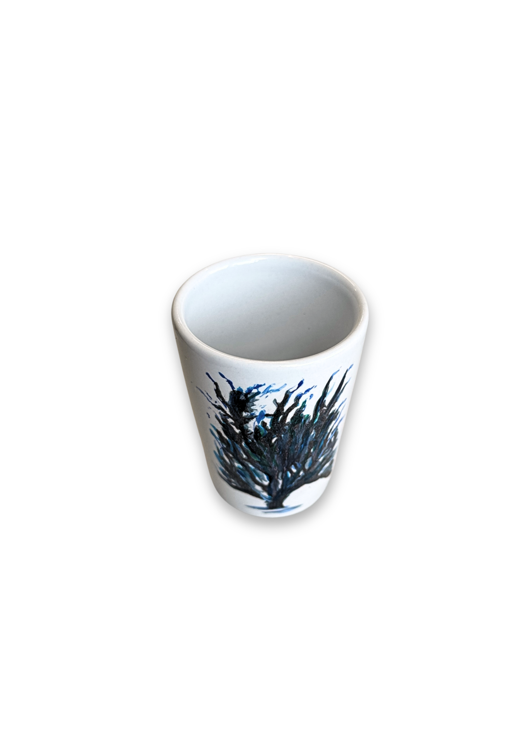 Coastal Coral Porcelain Ceramic Shot Glass