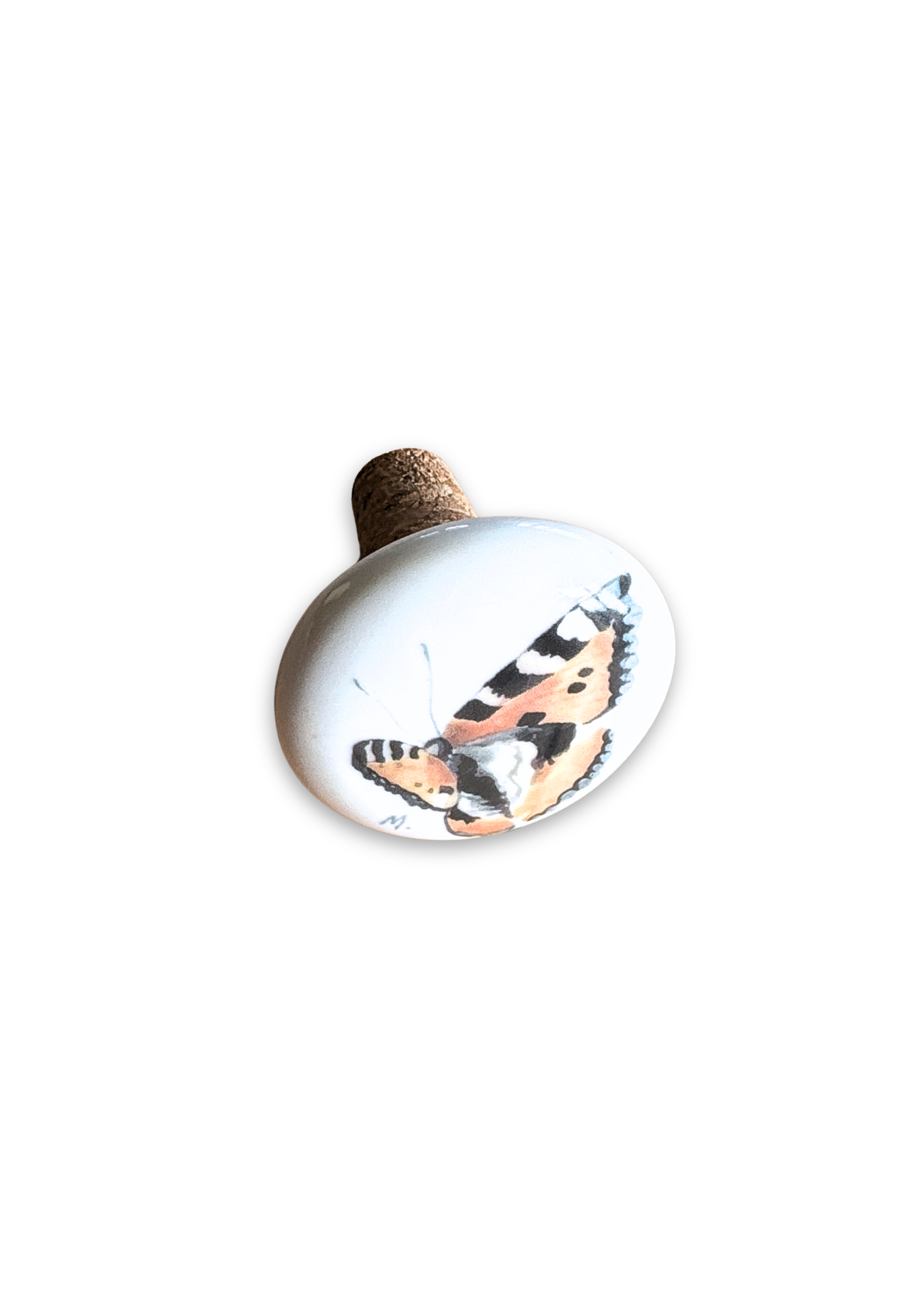Butterfly Porcelain Ceramic Wine Cork Stopper Barware