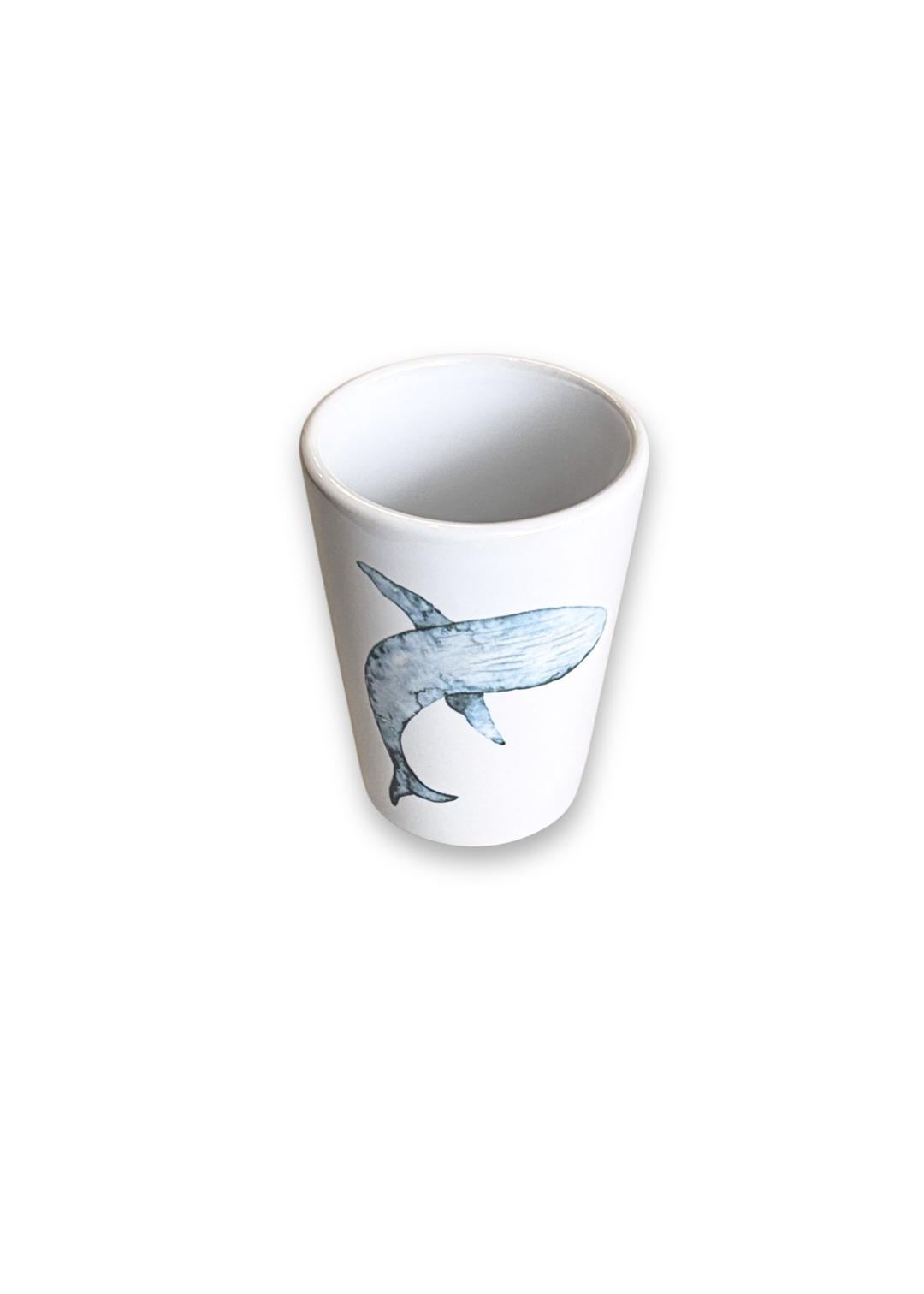 Coastal Whale Porcelain Ceramic Shot Glass