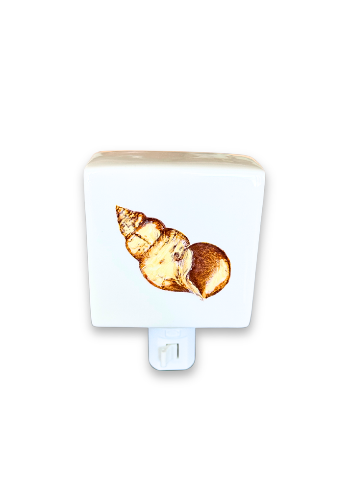 Spiral Seashell Porcelain Night Light