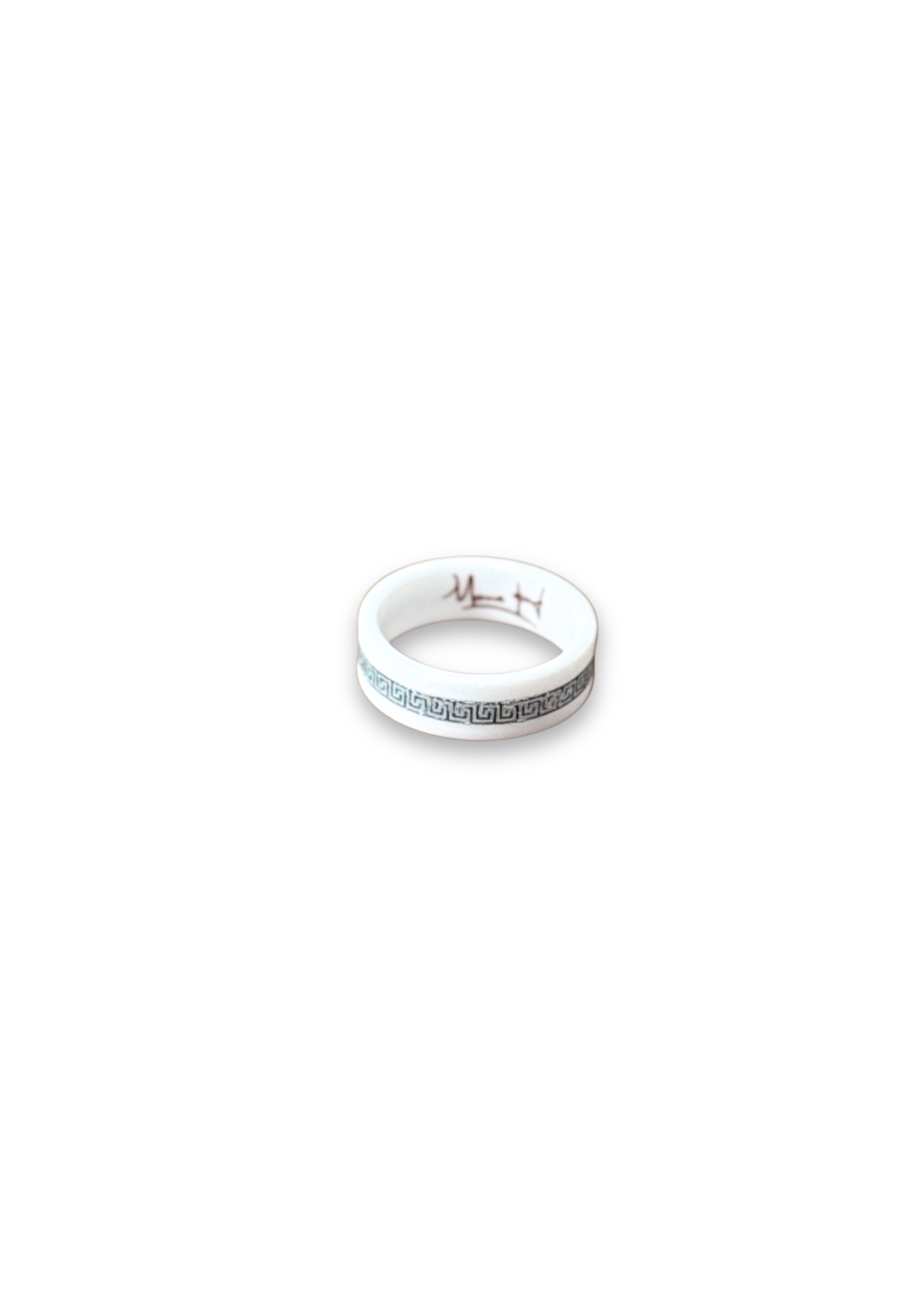 Tribal Porcelain Ring – Size 7