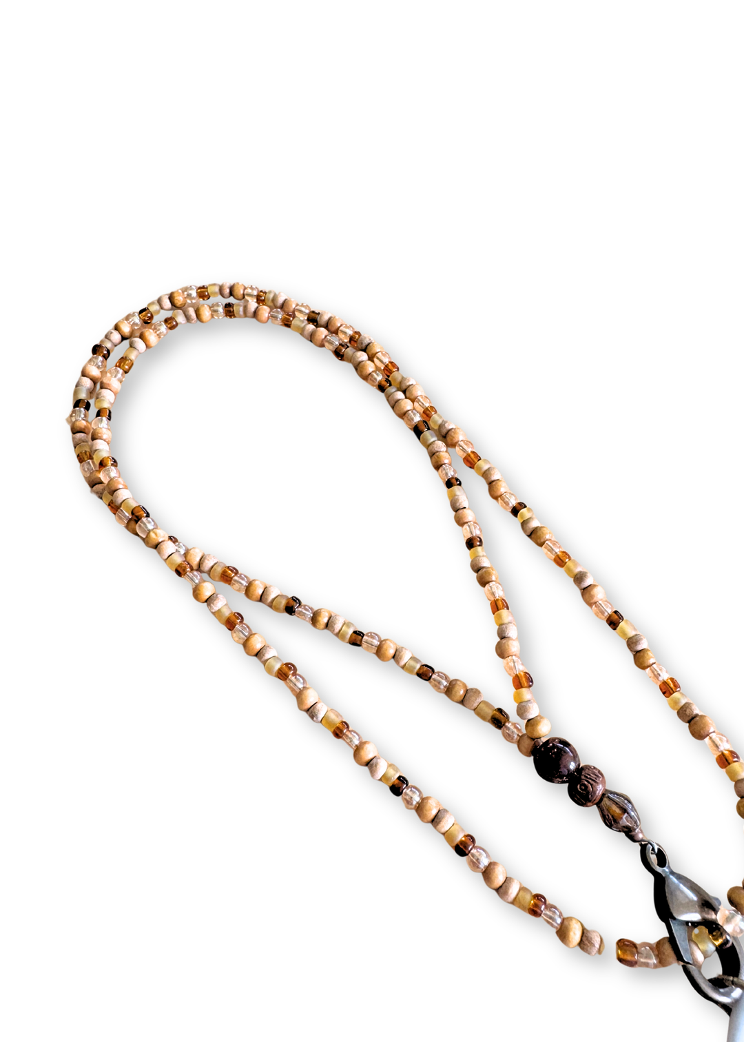 Feather Porcelain Beaded Necklace