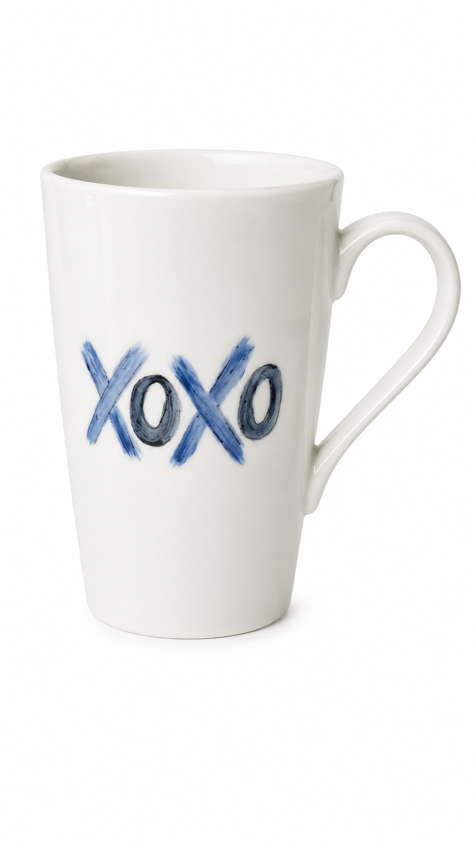 Hand-Painted XOXO Porcelain Mug