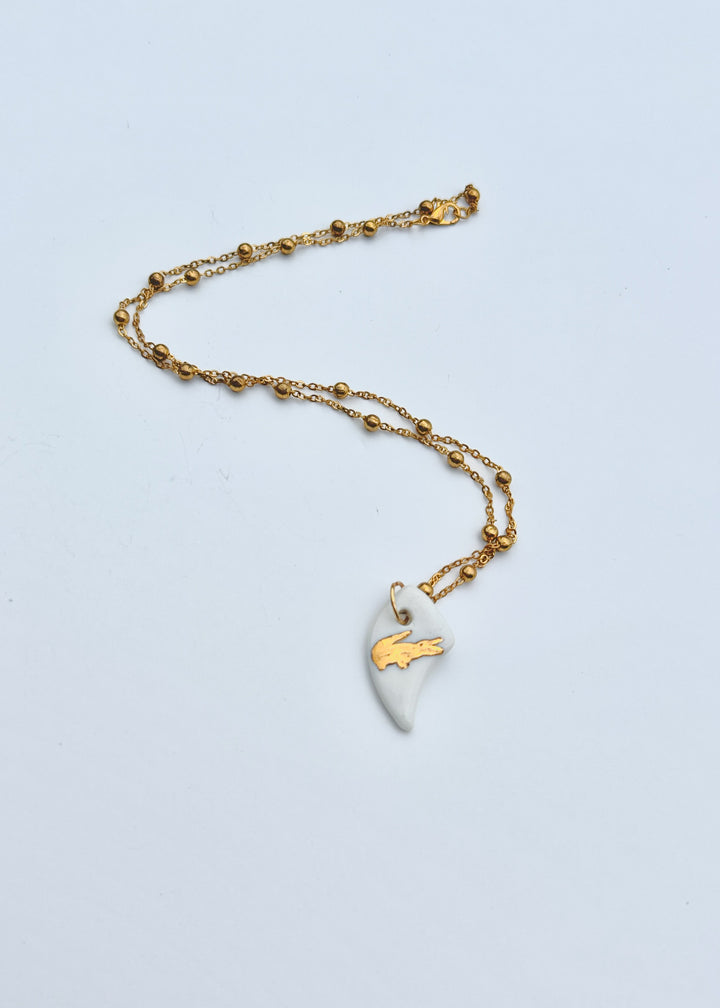 Gator Game Day Gold Necklace Football Jewelry College Mascot