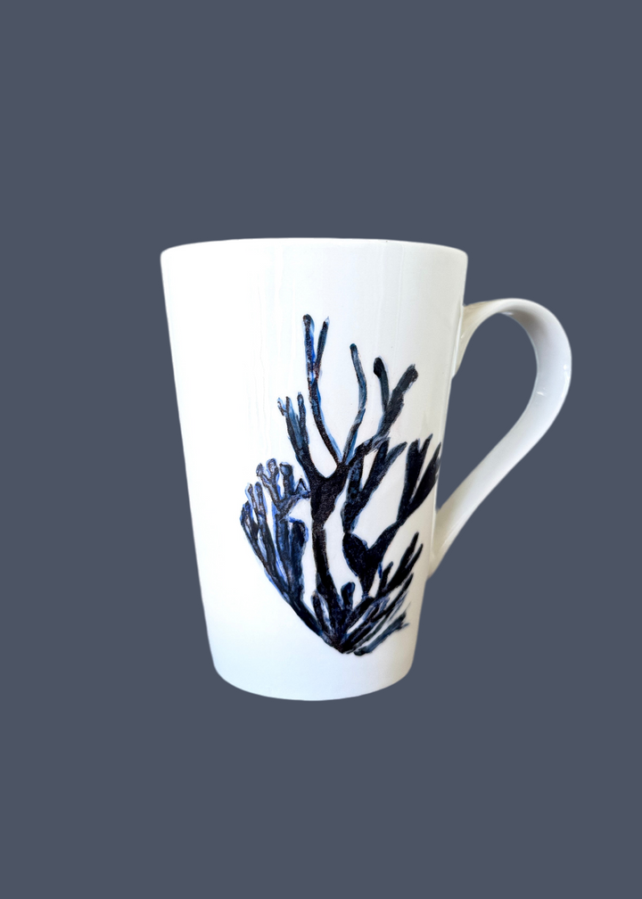Blue Coral Coastal Mug
