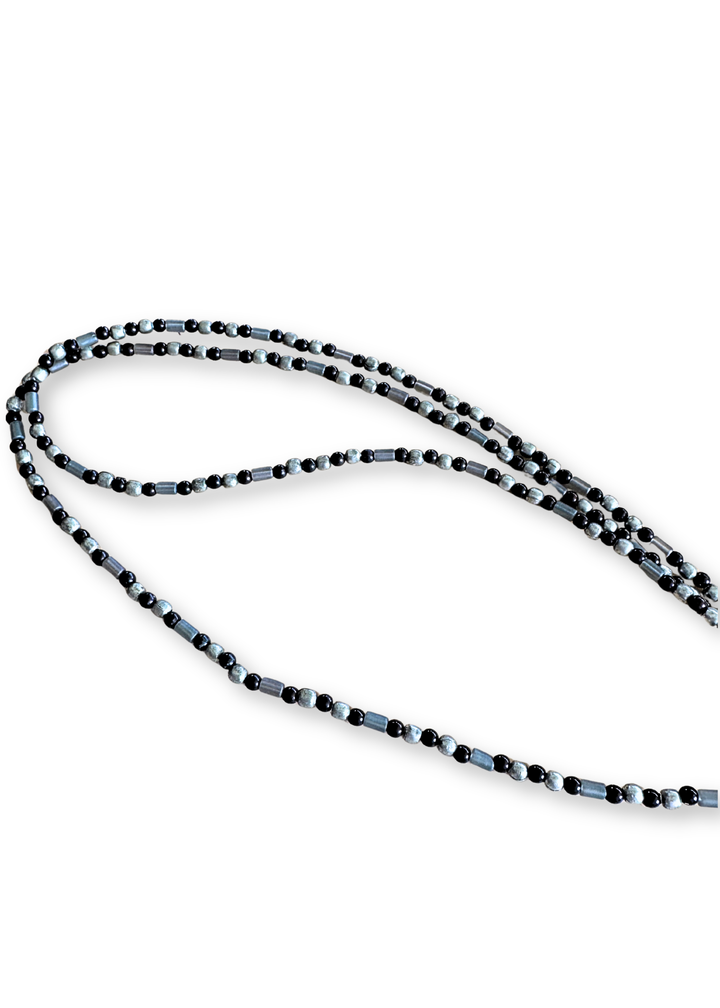 Butterfly Porcelain Pendant Beaded Necklace
