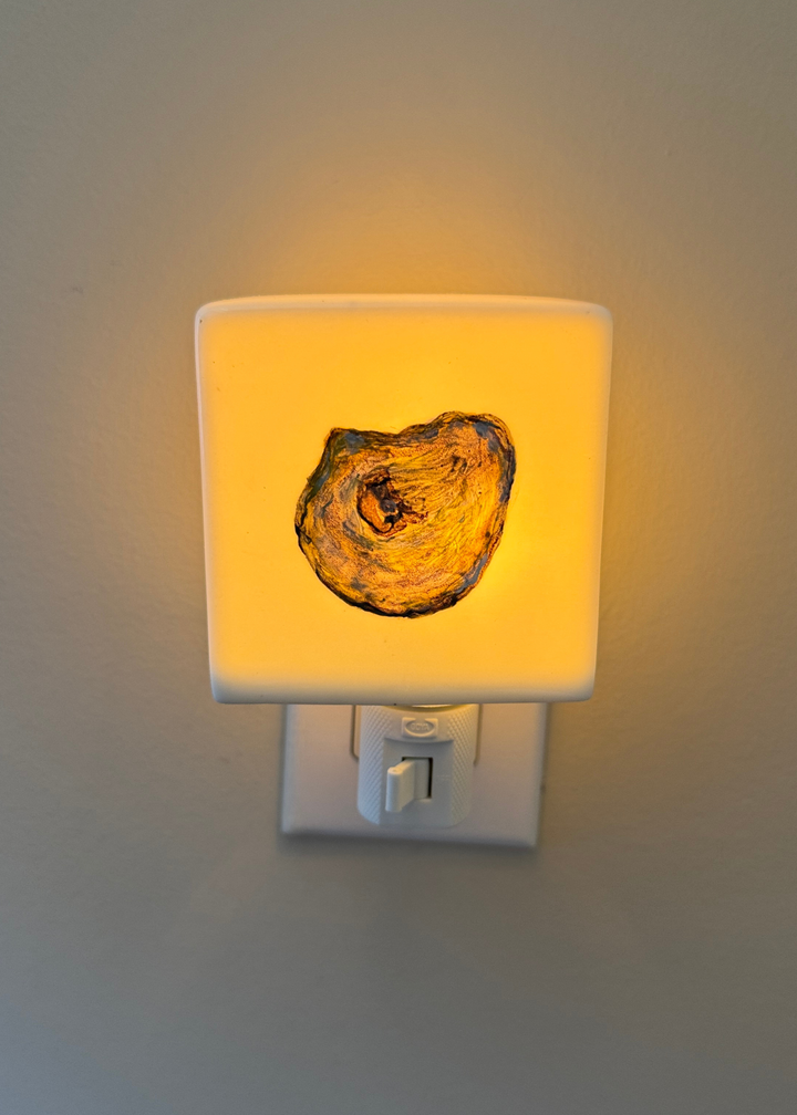 Oyster Shell Porcelain Night Light