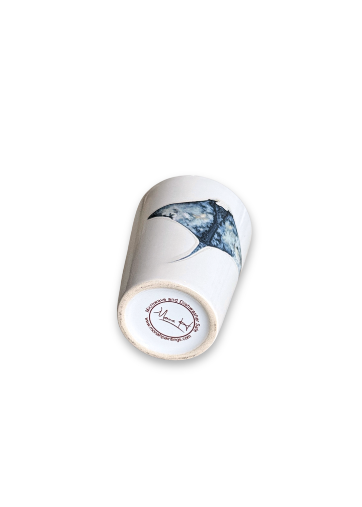 Coastal Stingray Porcelain Ceramic Shot Glass