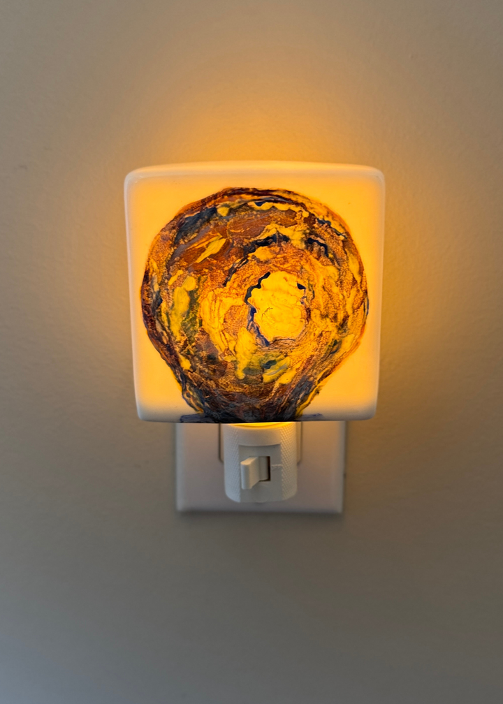 Oyster Shell Porcelain Night Light
