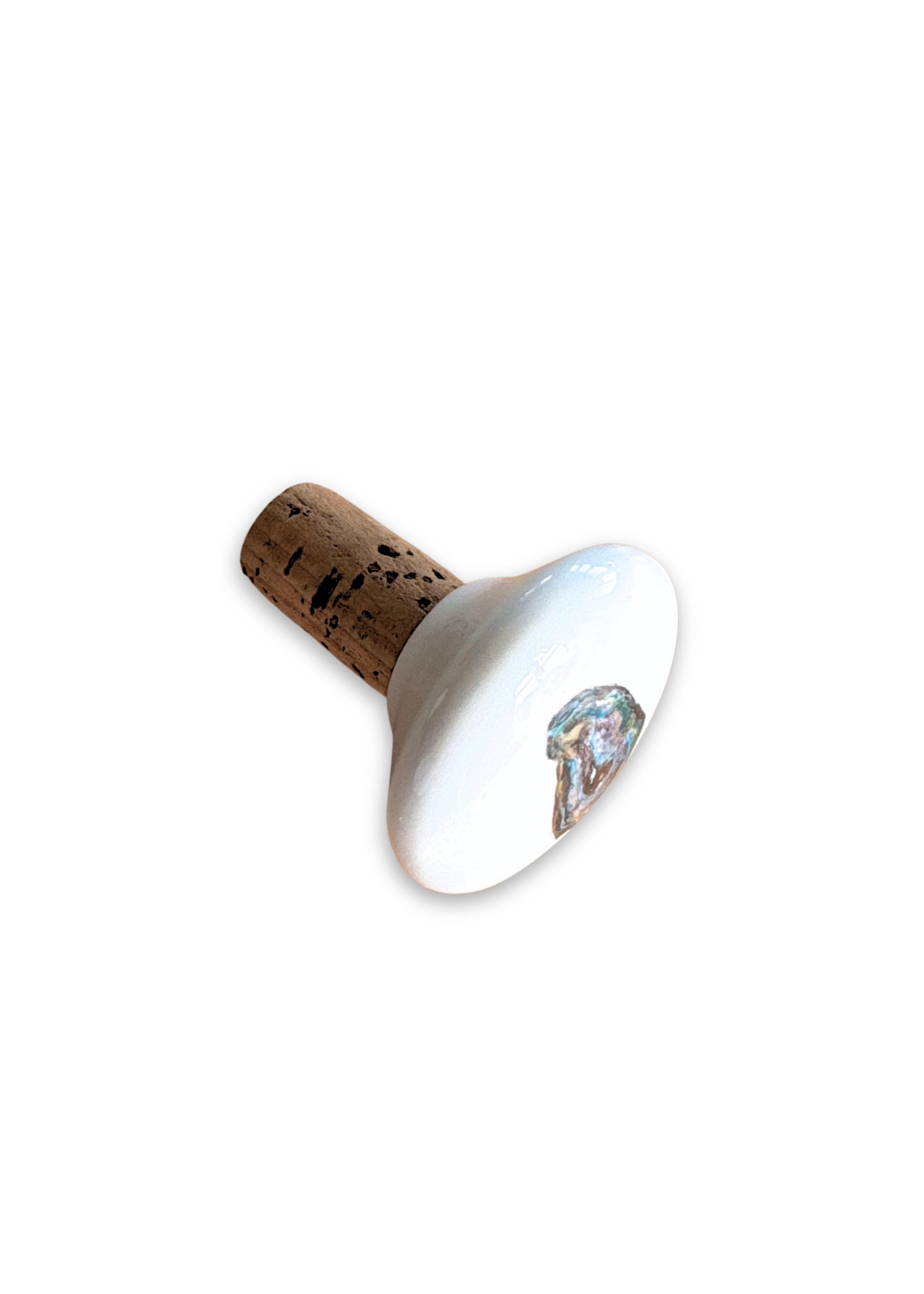 Oyster Porcelain Ceramic Wine Cork Stopper Barware