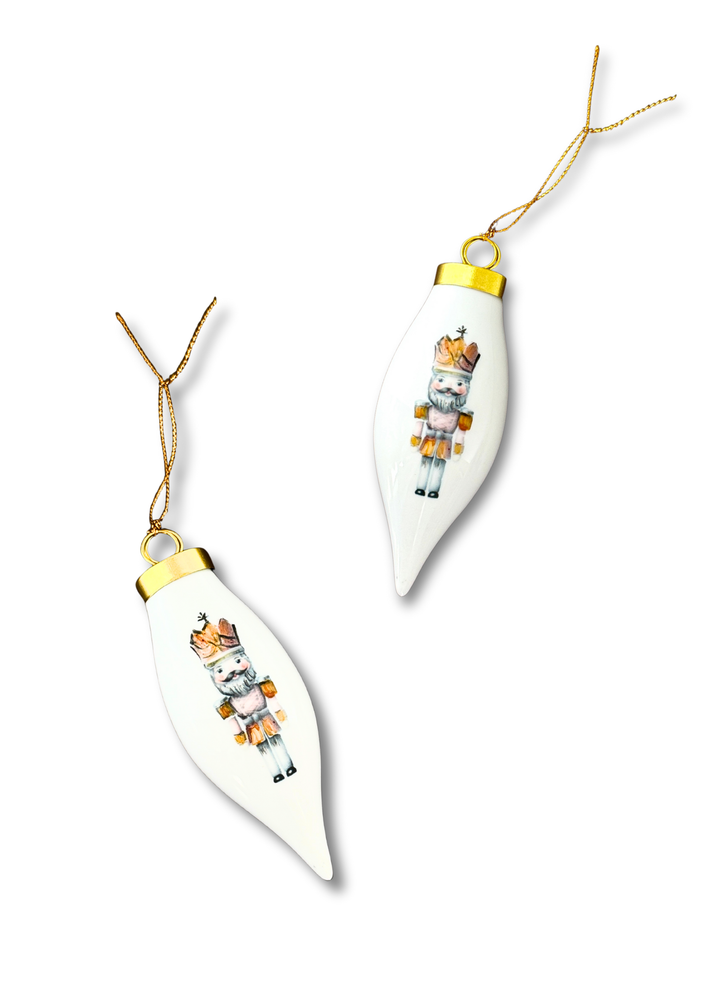 Nutcracker Teardrop Ornament