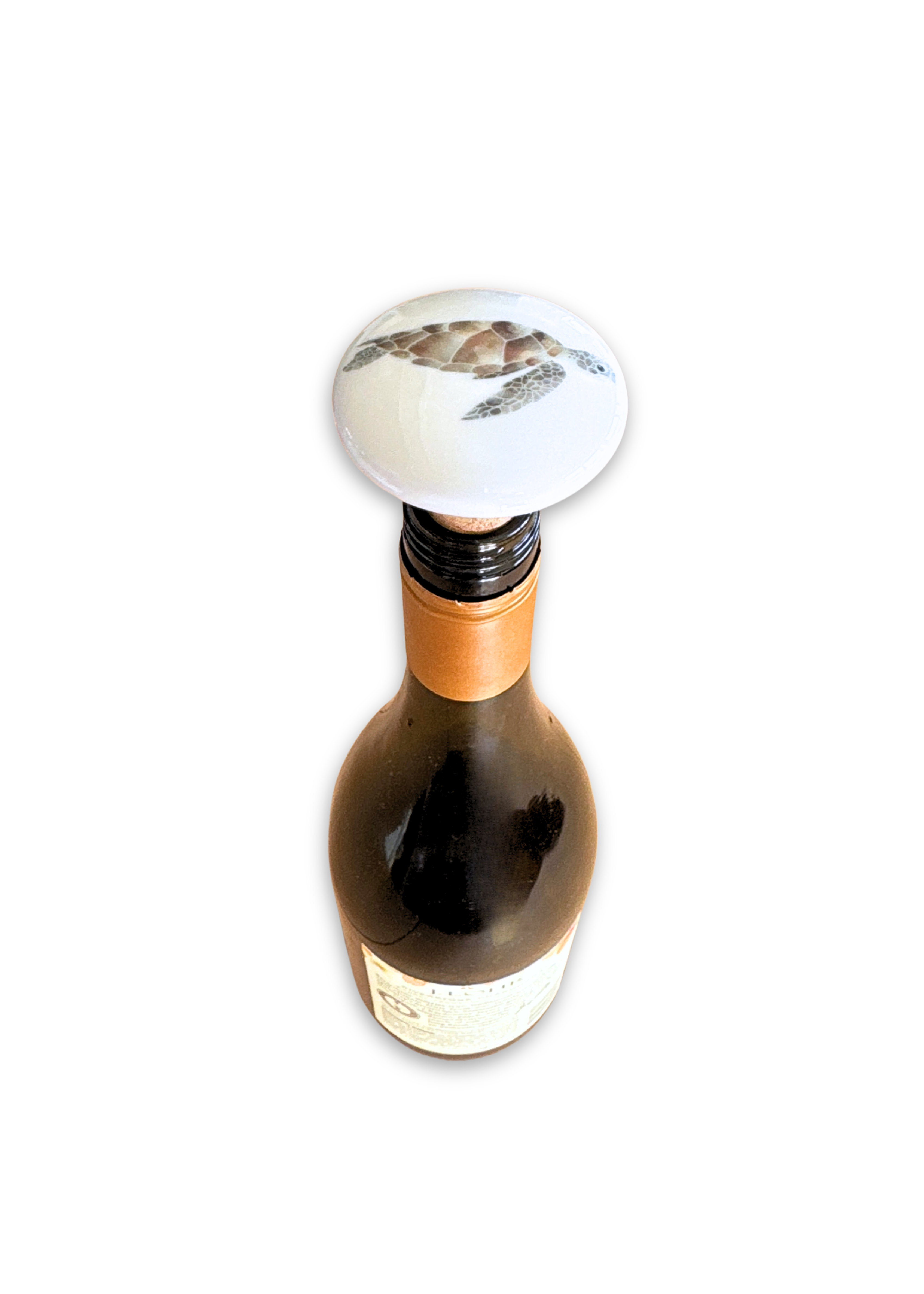 Sea Turtle Porcelain Ceramic Wine Cork Stopper Barware