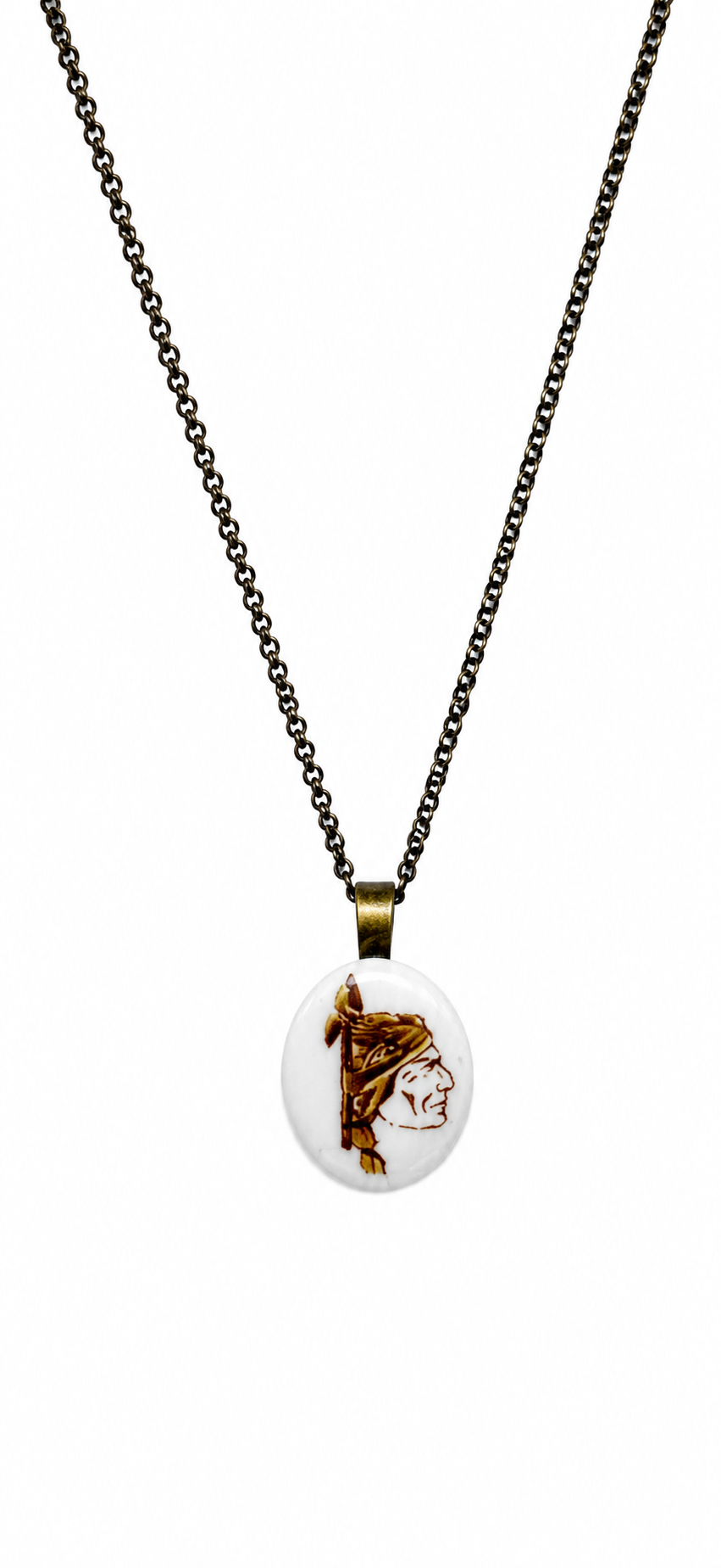 Seminole Classic Porcelain Pendant Necklace – Hand-Painted FSU Elegance