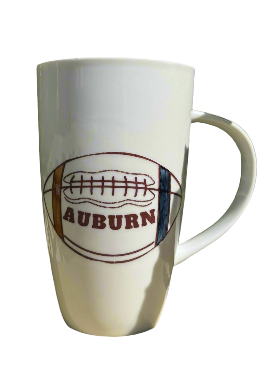 Auburn Latte Mug Coffee Football College Mascot
