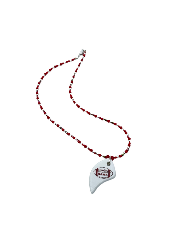 Alabama Game Day Necklace Football Jewelry Mascot College