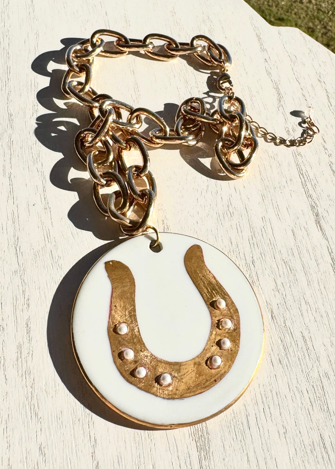 Horseshoe Pendant Necklace