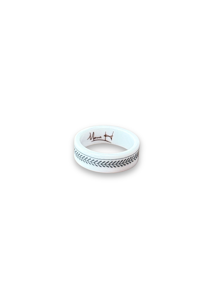 Tribal Print Porcelain Ring - Size 6