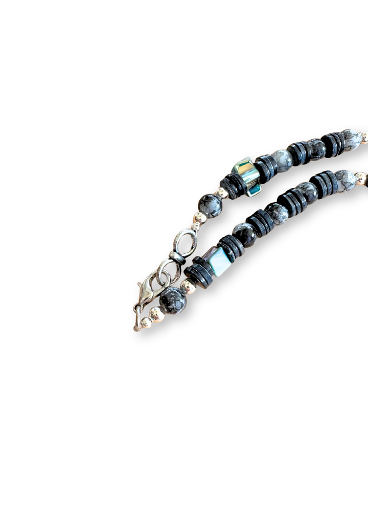 Dragonfly Porcelain Pendant Beaded Necklace
