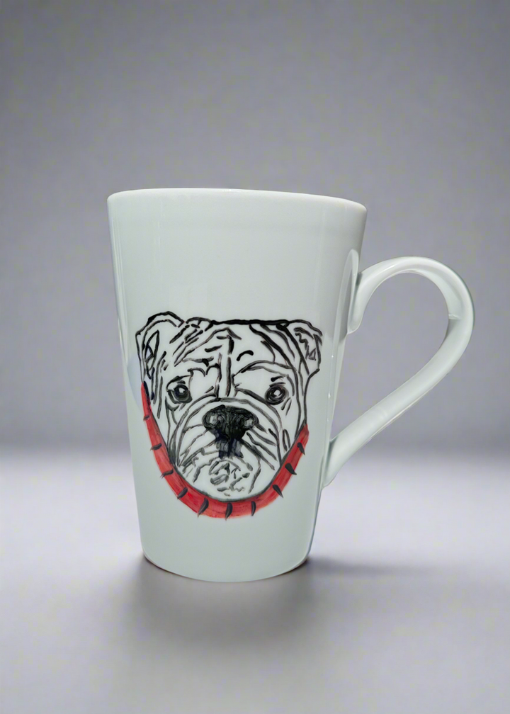 Bulldog Head Mug