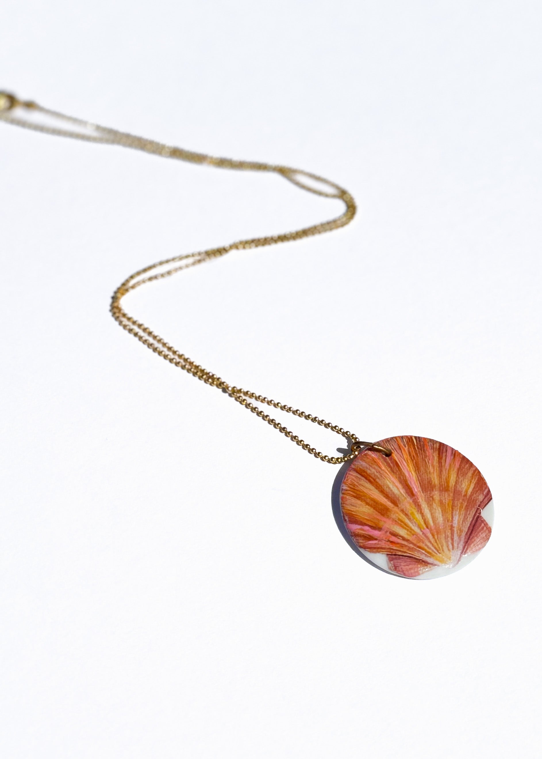 Seashell Coastal Pendent Necklace