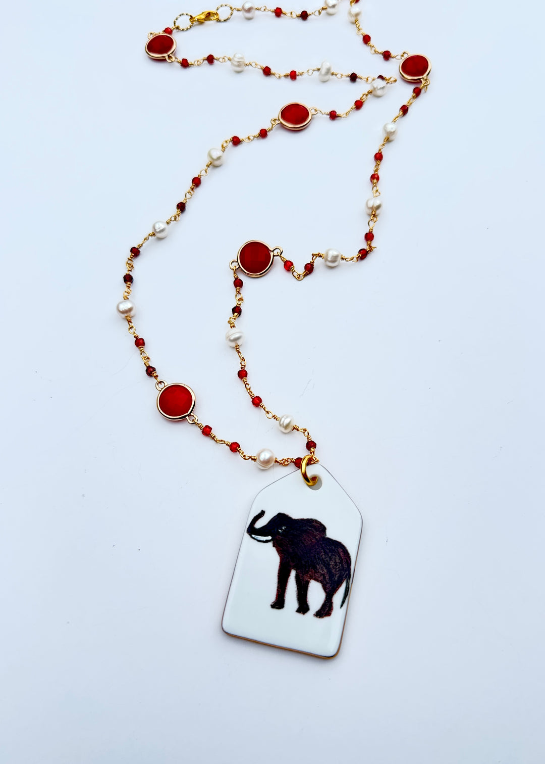 Elephant Game Day Necklace Football Jewelry College