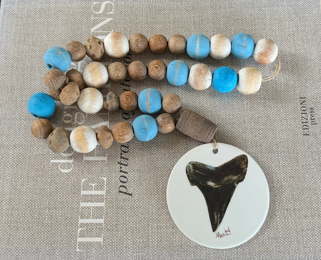Shark Tooth Beaded Garland