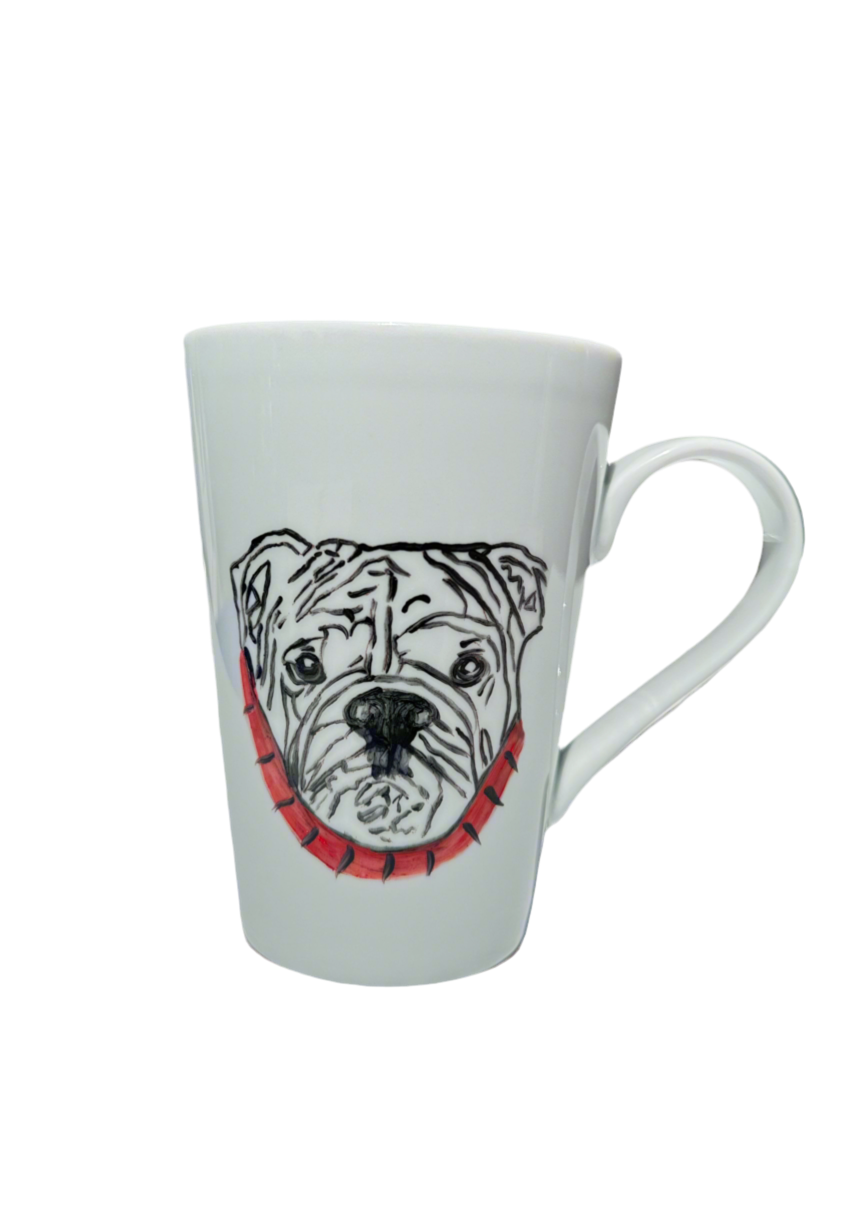 Bulldog Head Mug