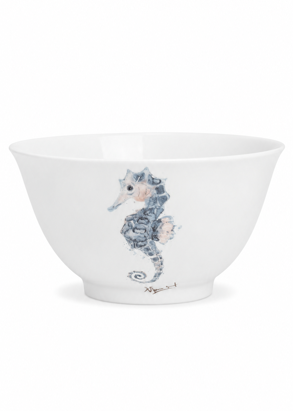 Seahorse Porcelain Serving Bowl