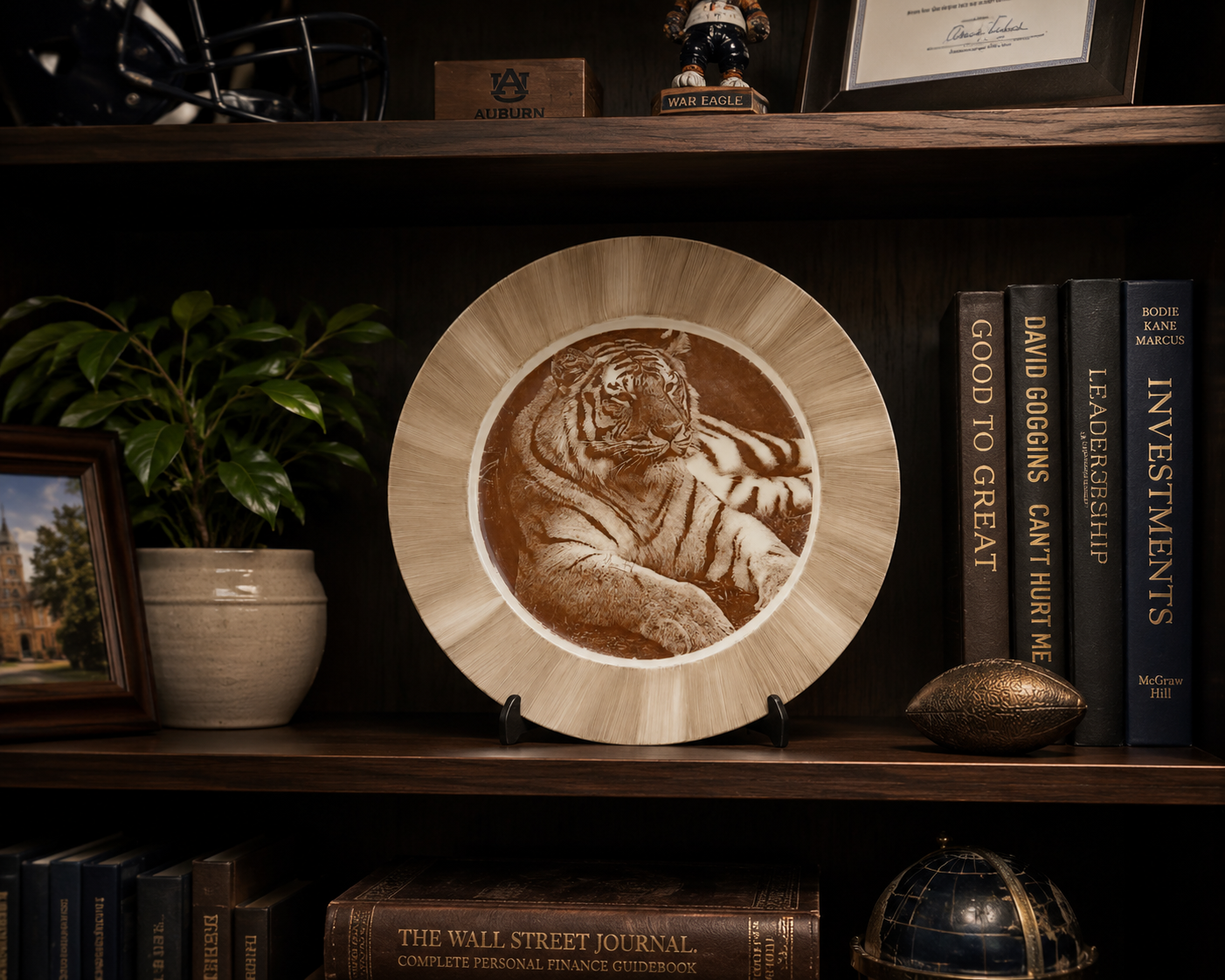 Tiger Porcelain Platter – Executive Office Décor