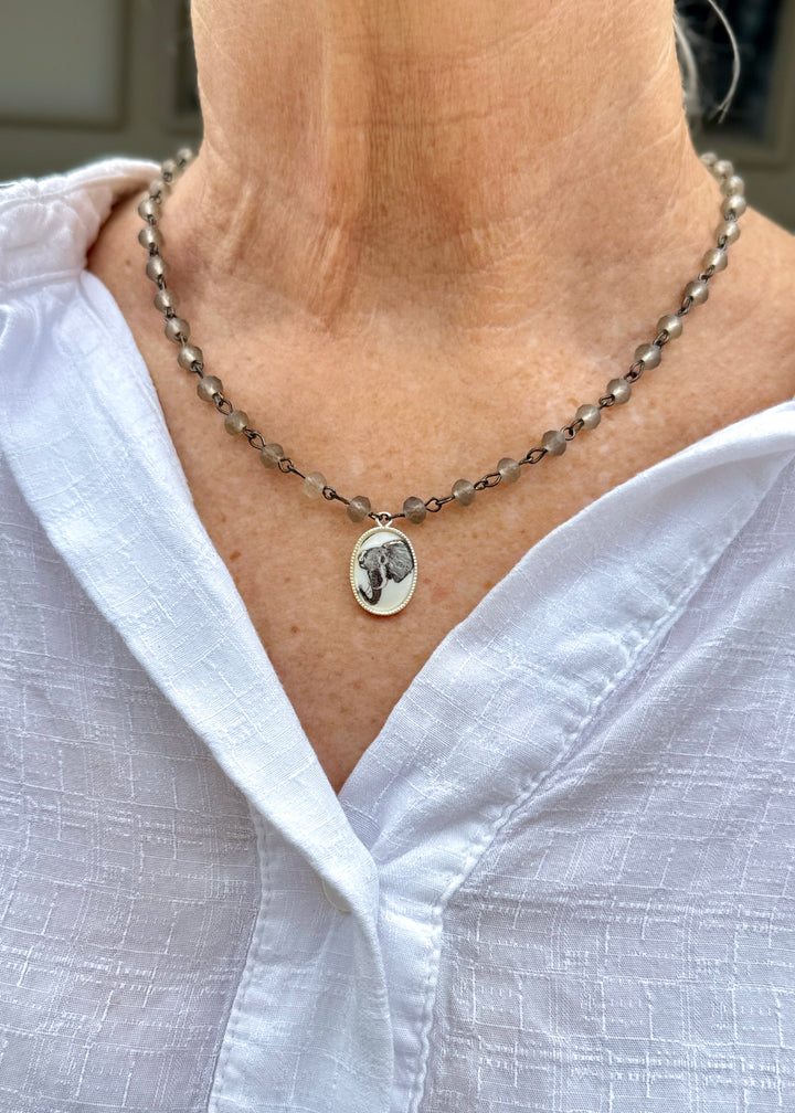 Elephant Game Day Necklace Football Team Jewelry Mascot
