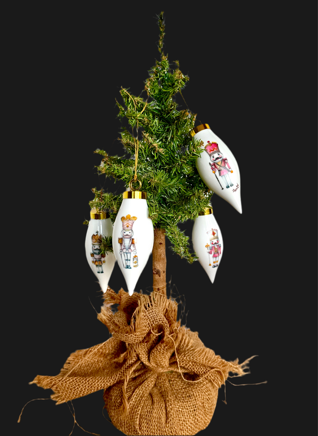 Nutcracker Teardrop Ornament