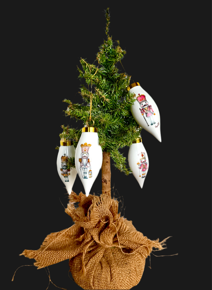 Nutcracker Teardrop Ornament