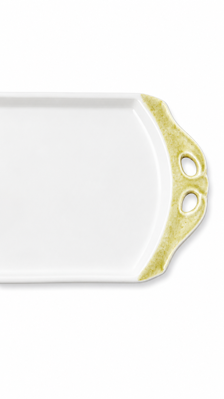 Hand-Painted Scallop Shell Porcelain Serving Platter – Coastal Entertaining Tray